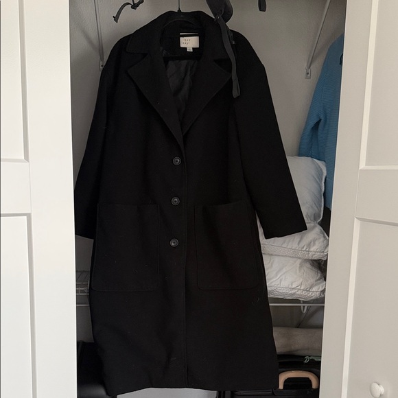 a new day Jackets & Blazers - a new day Black Trench Coat